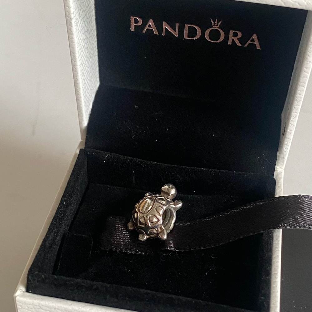 Silver Turtle Pandora charm 🐢 - Picture 3 of 3